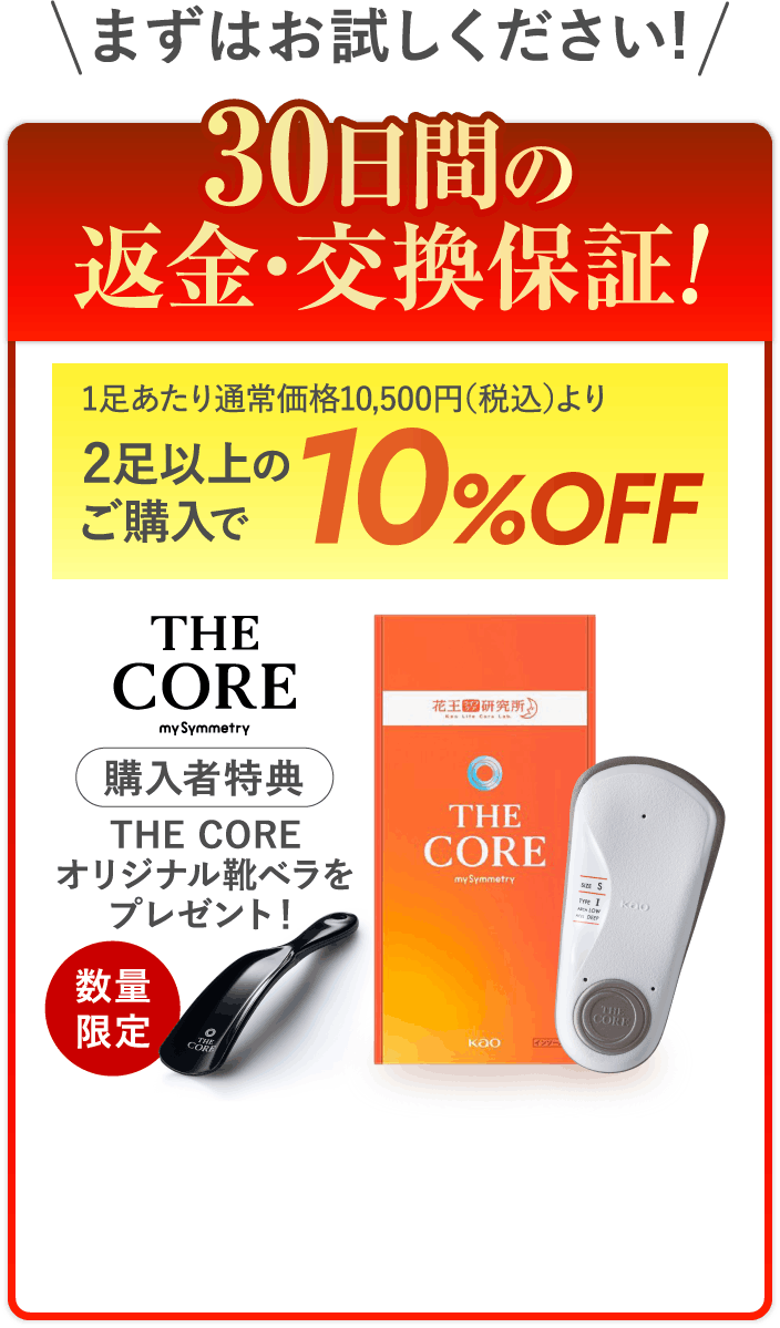 まずはお試しください! 30日間の返金・交換保証! 2足以上のご購入で10%OFF