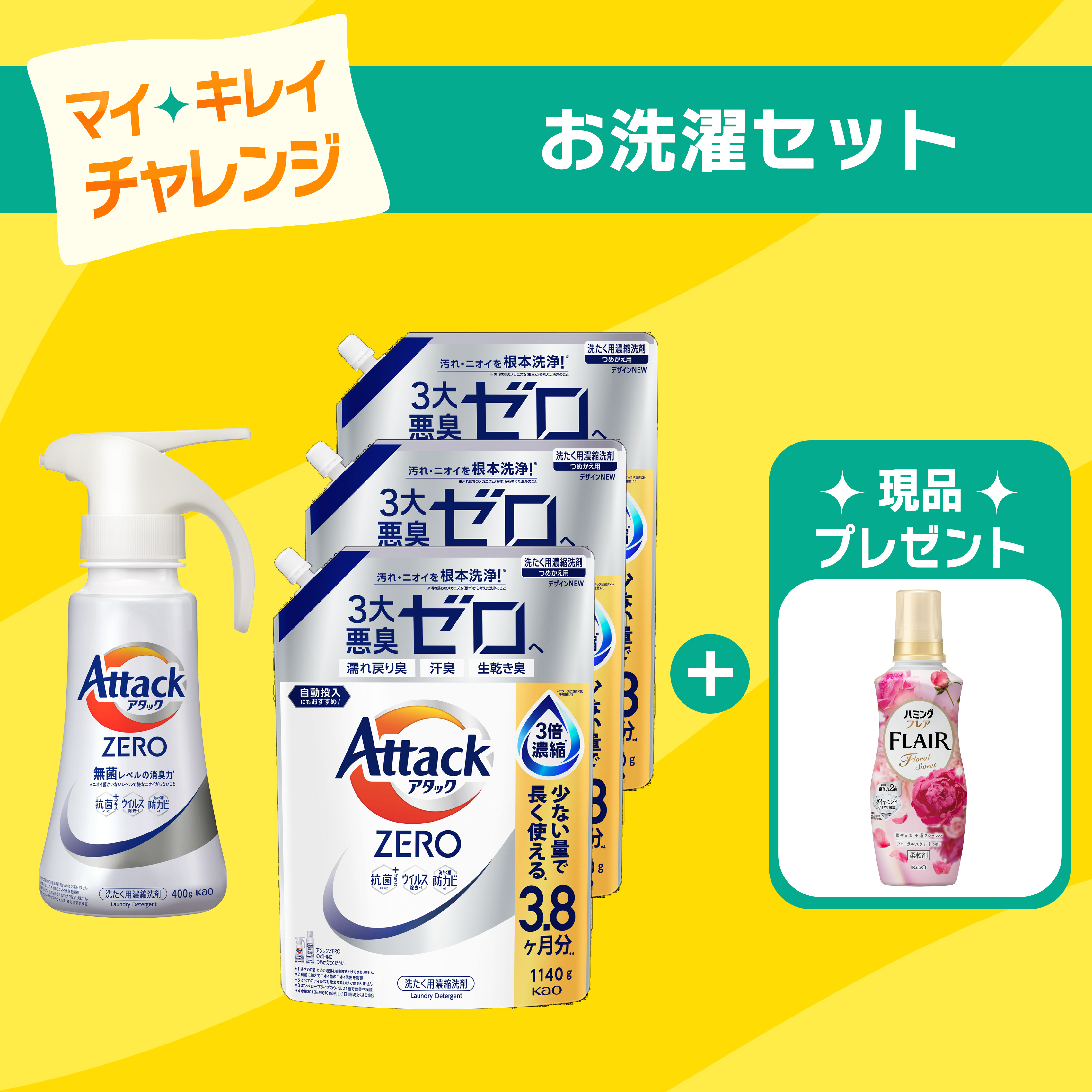 マイ キレイ チャレンジセット】お洗濯セット | 花王公式通販 【My Kao