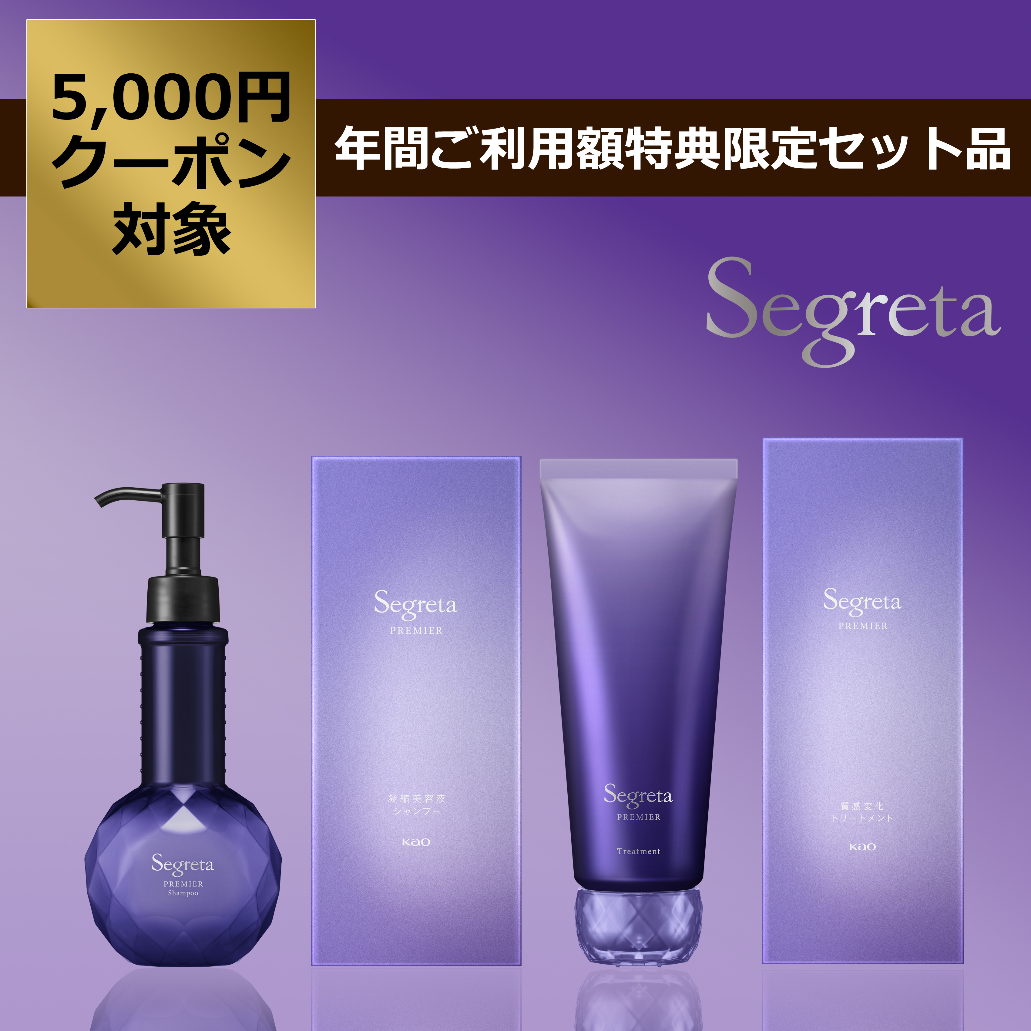 セグレタプレミア シャンプー＆トリートメントセット | 花王公式通販