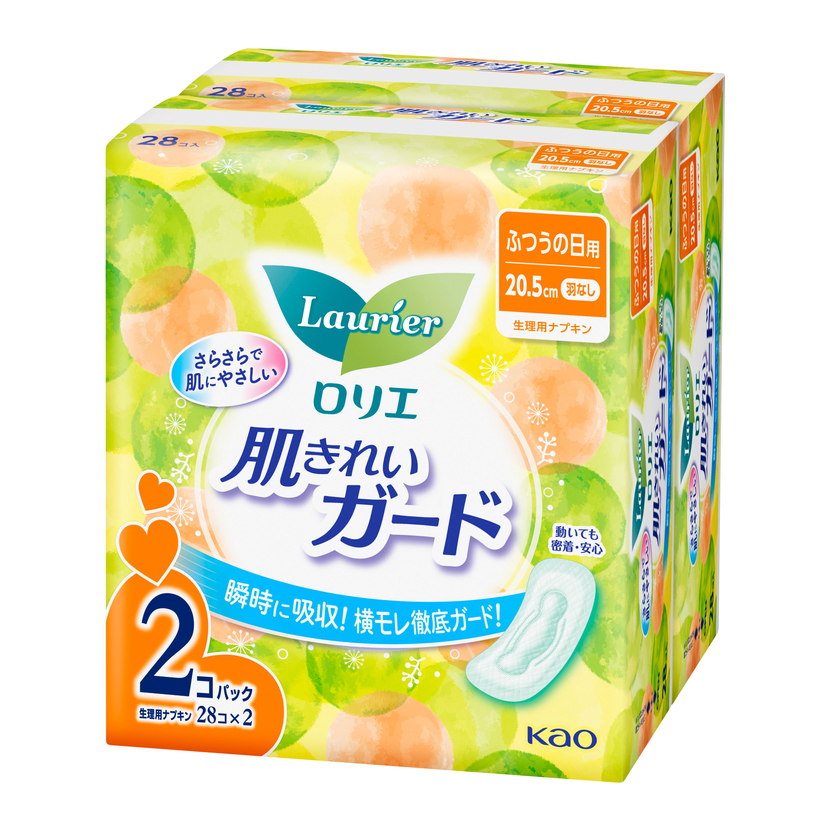 ロリエ 肌きれいガード ふつうの日用 羽なし 28コ入×2 | 花王公式