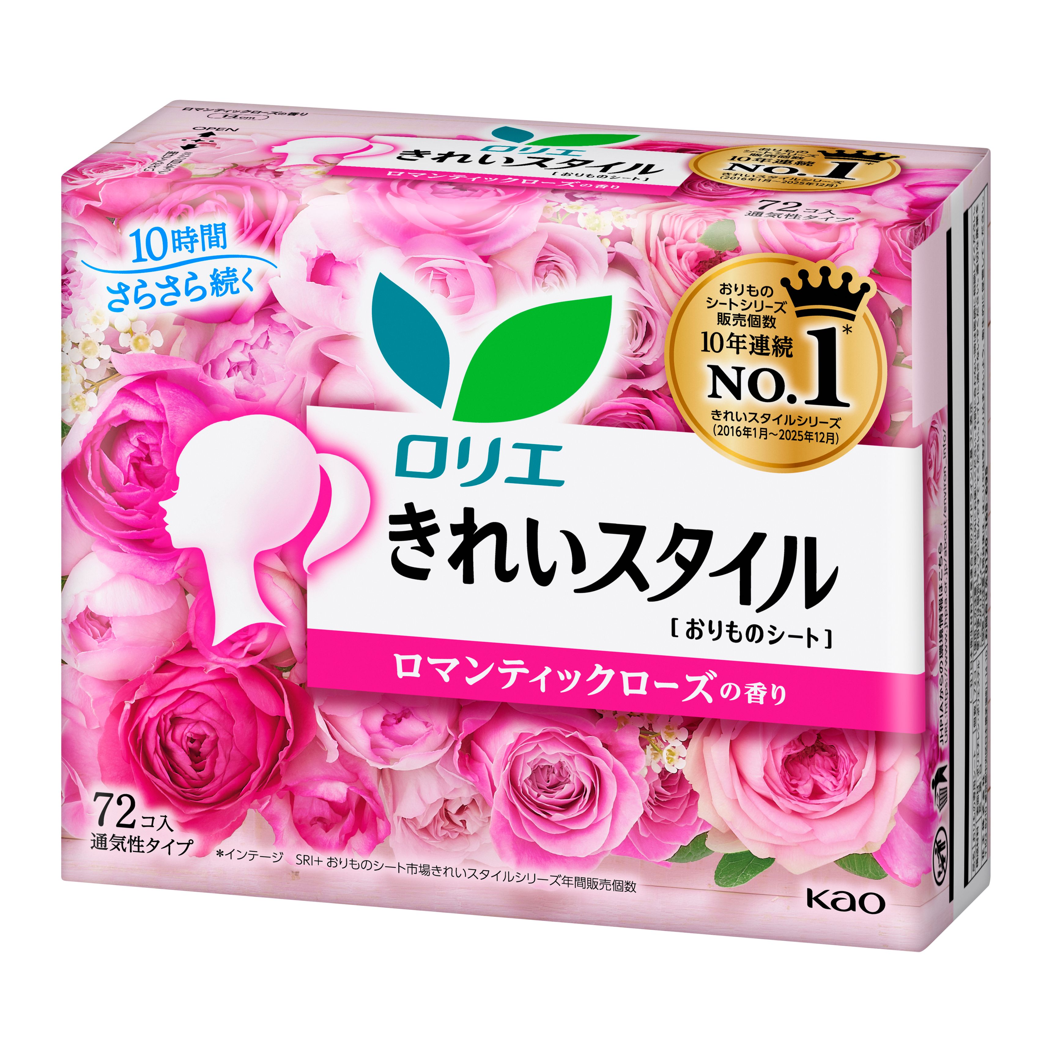 ロリエ きれいスタイル ロマンティックローズの香り 72コ入 | 花王