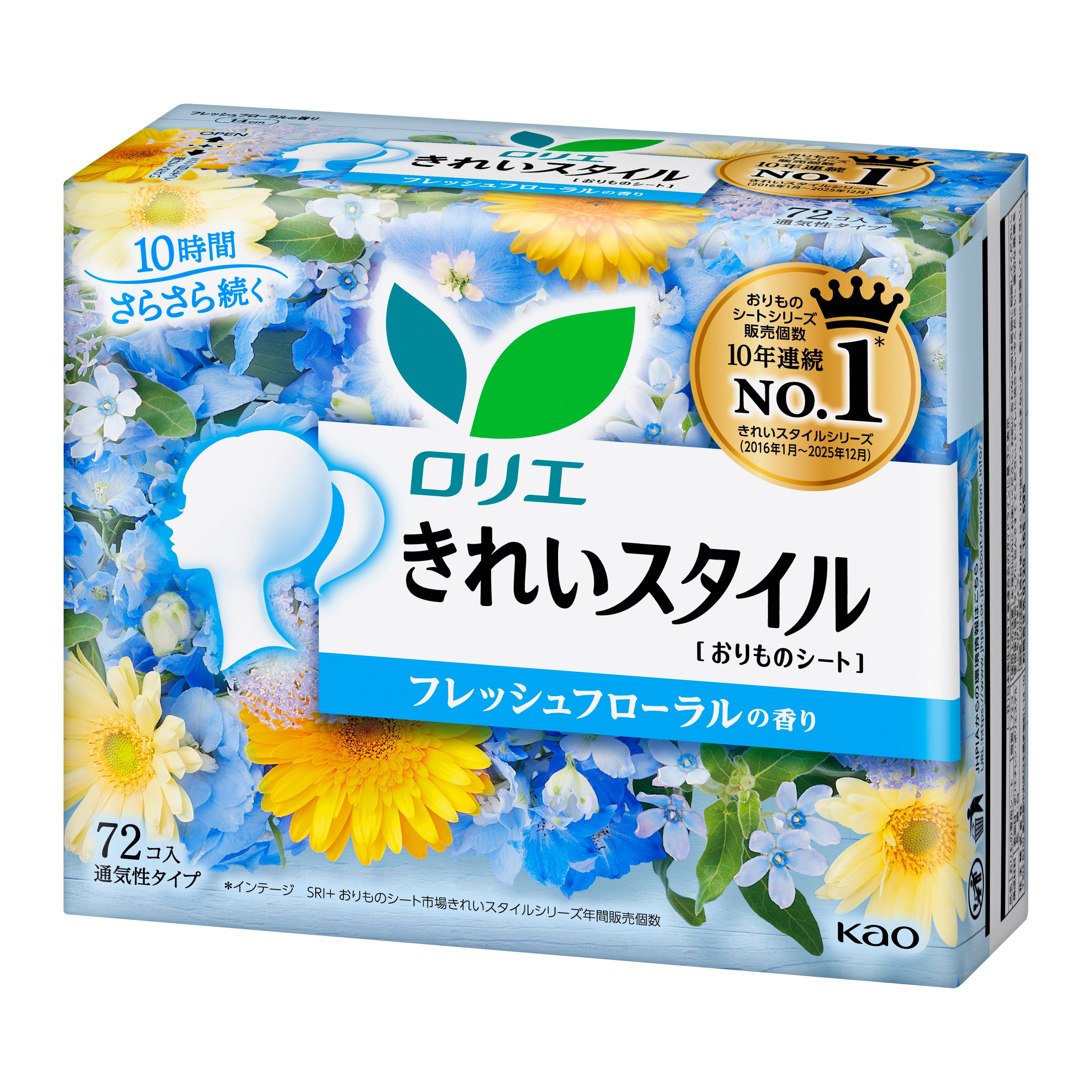 ロリエ きれいスタイル フレッシュフローラルの香り 72コ入 | 花王