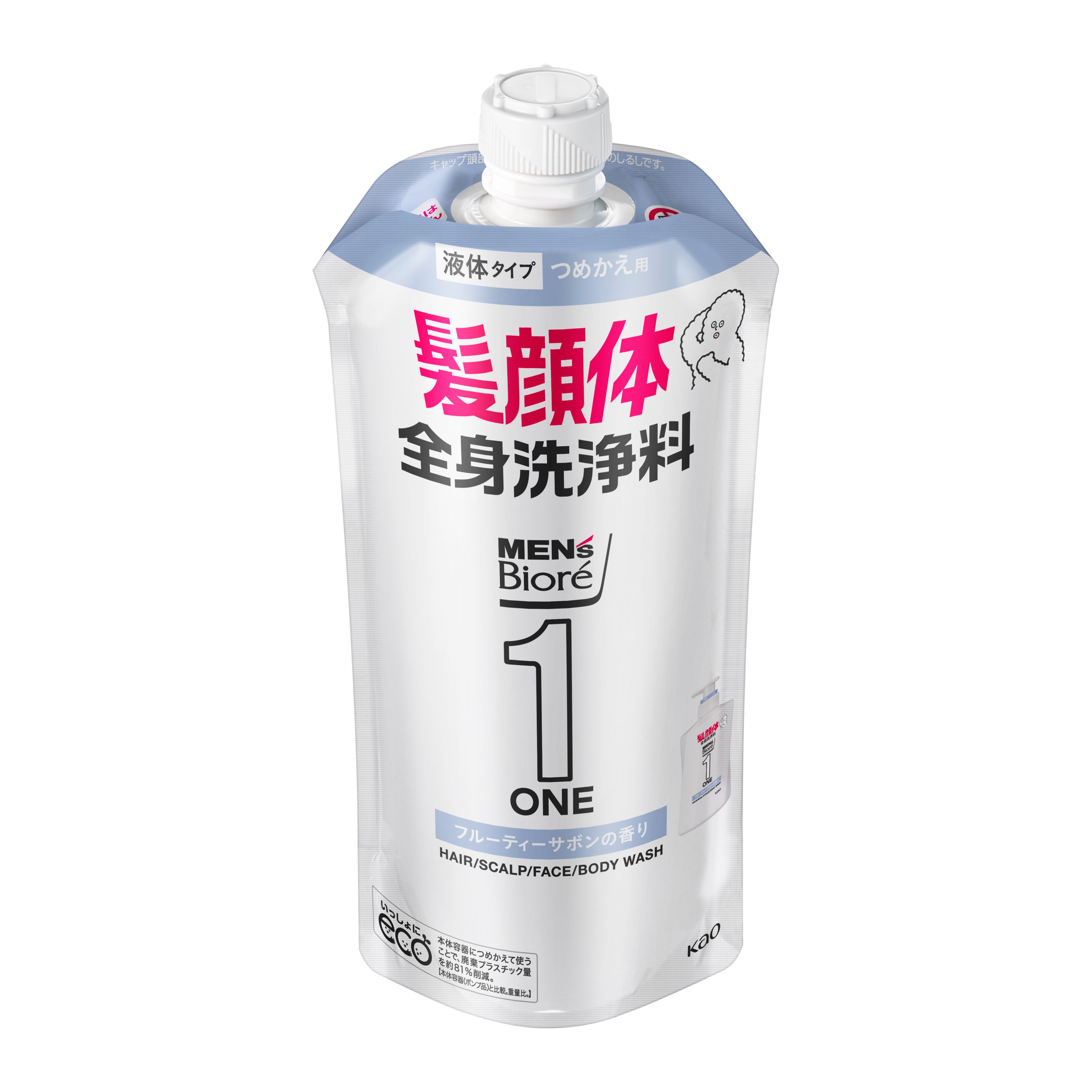 【新品・未使用】花王 メンズビオレONE 本体 ×4本 詰替 ×12袋 セット メンズビオレ ONE オールインワン全身洗浄料 清潔感のある