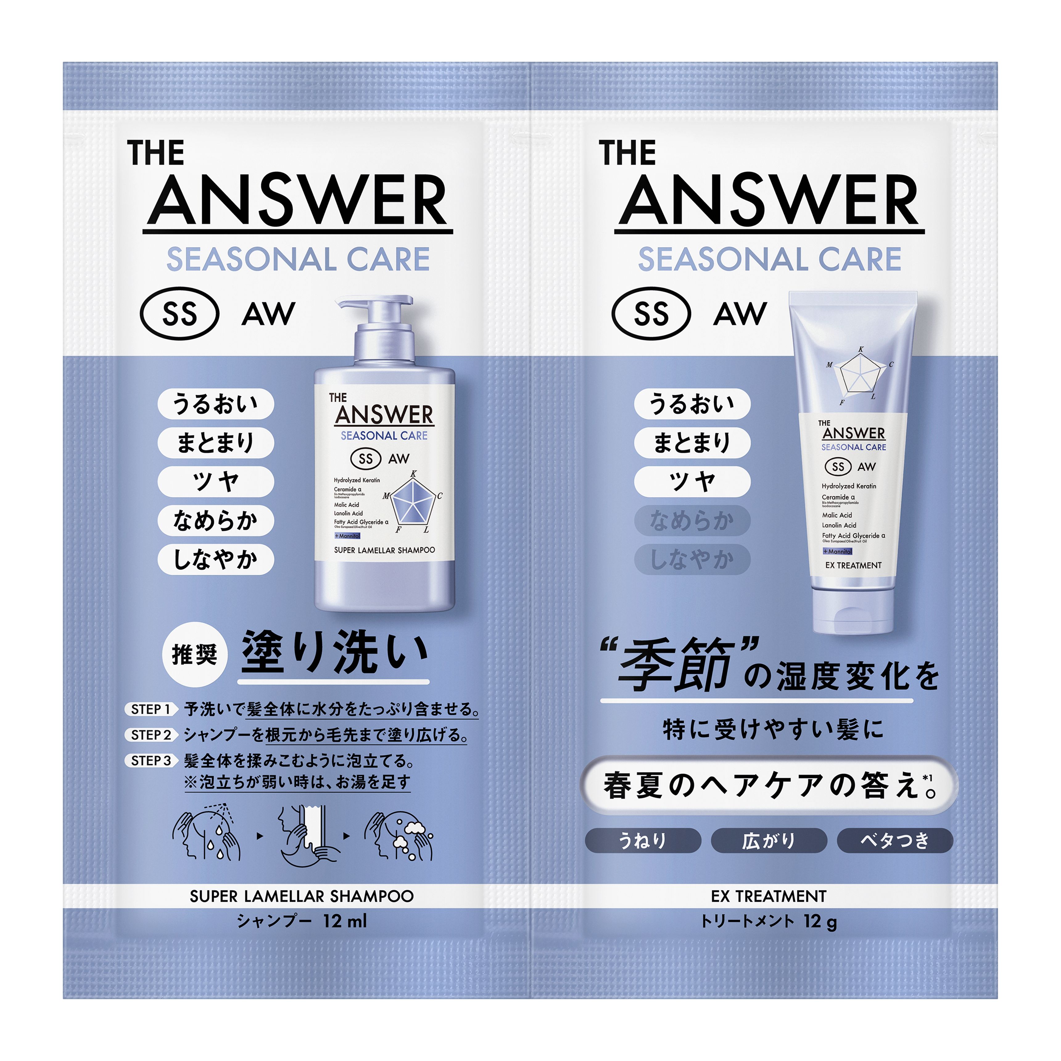 THE ANSWER シーズナルケア SS スーパーラメラシャンプー