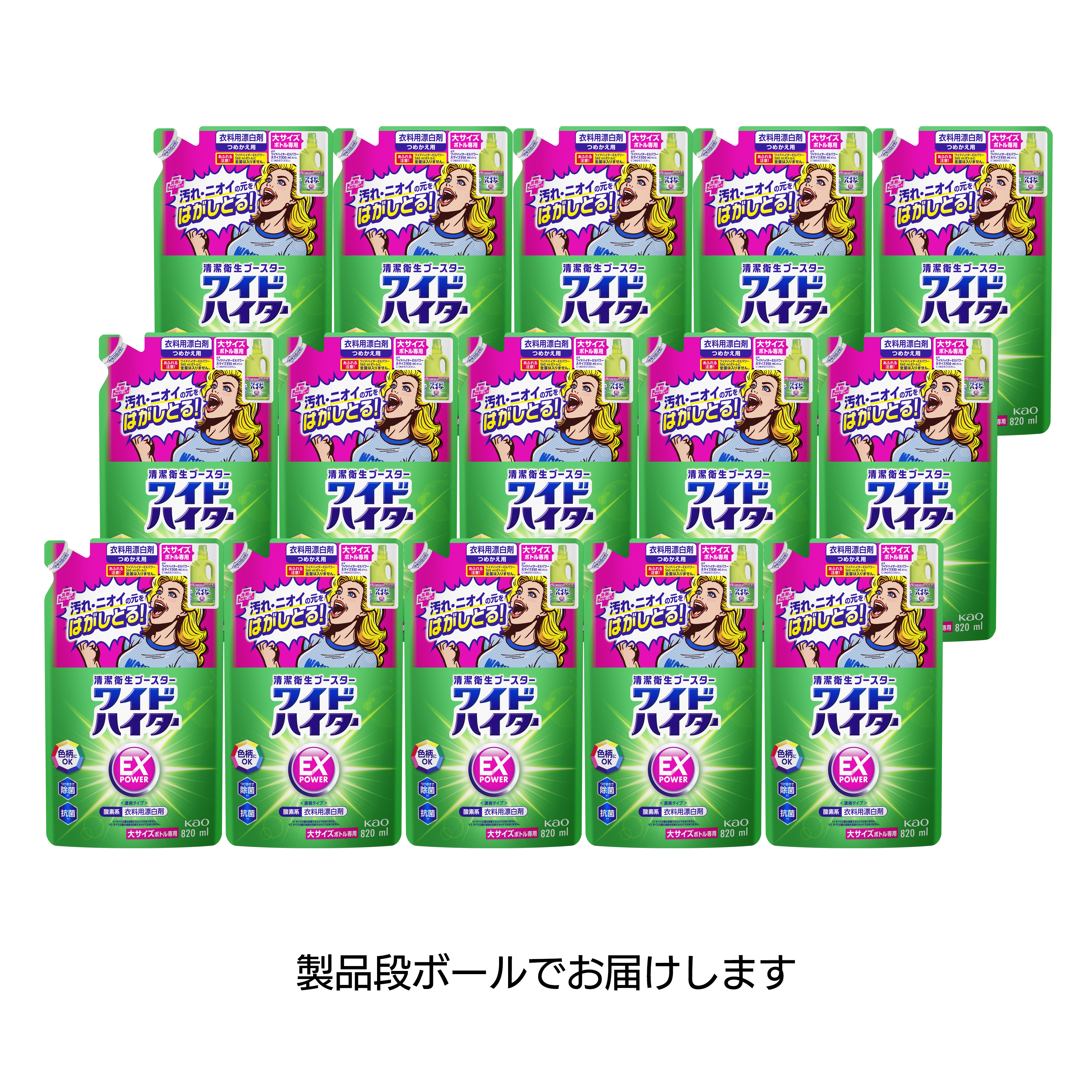 ワイドハイター EXパワー 大 つめかえ用 15個セット【ケース販売】の花王公式掲載画像