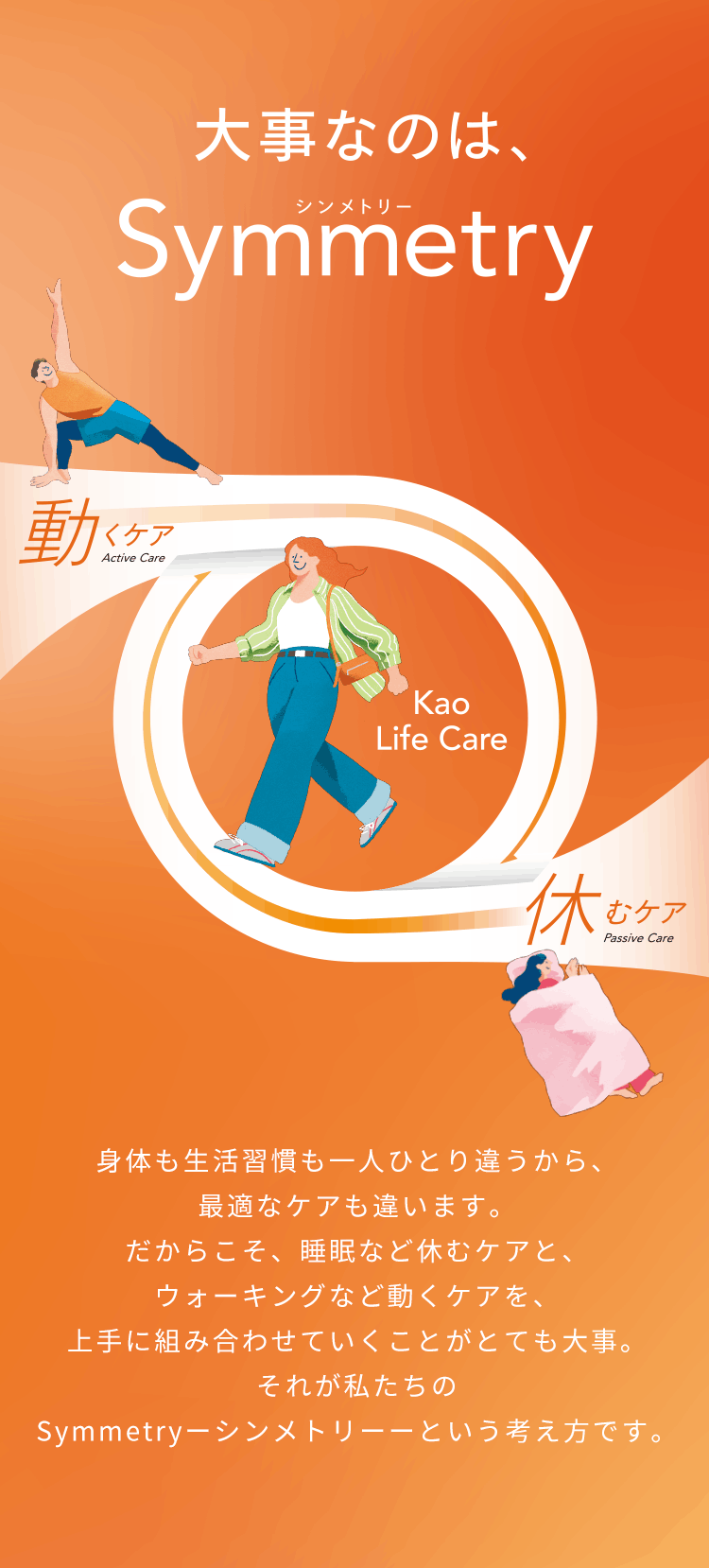 大事なのは、シンメトリー
